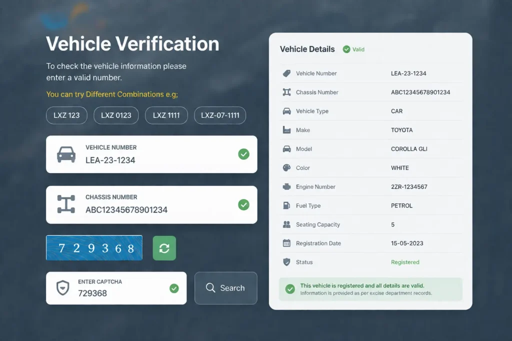 punjab vehicle verification