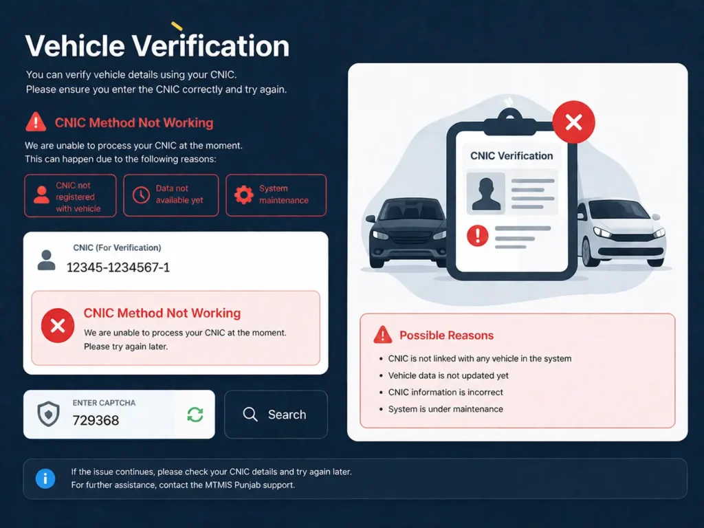 vehicle verification lahore